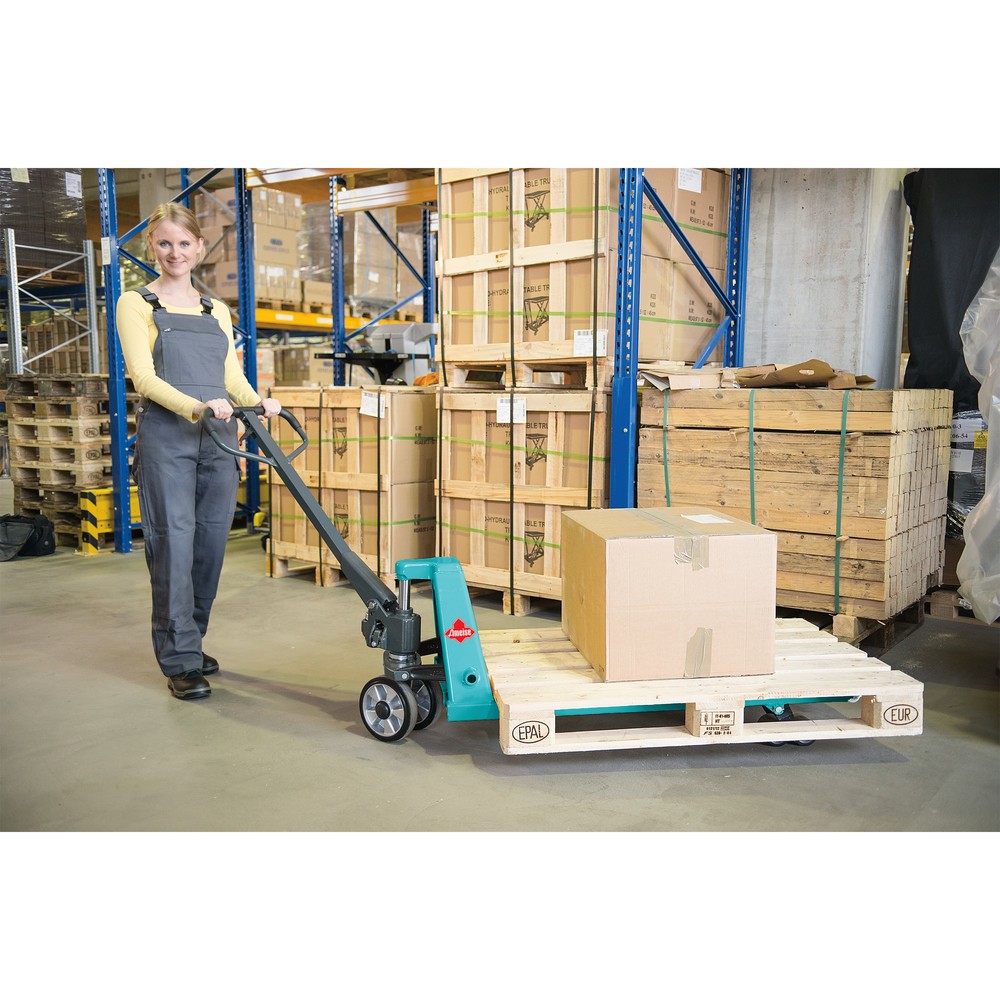 Číslo obrázku produktu 15: Paletový vozík Ameise® PTM 2.5 s rychlým zdvihem, nosnost 2500 kg, délka vidlí 1150 mm, guma/polyuretan, tandemová kolečka