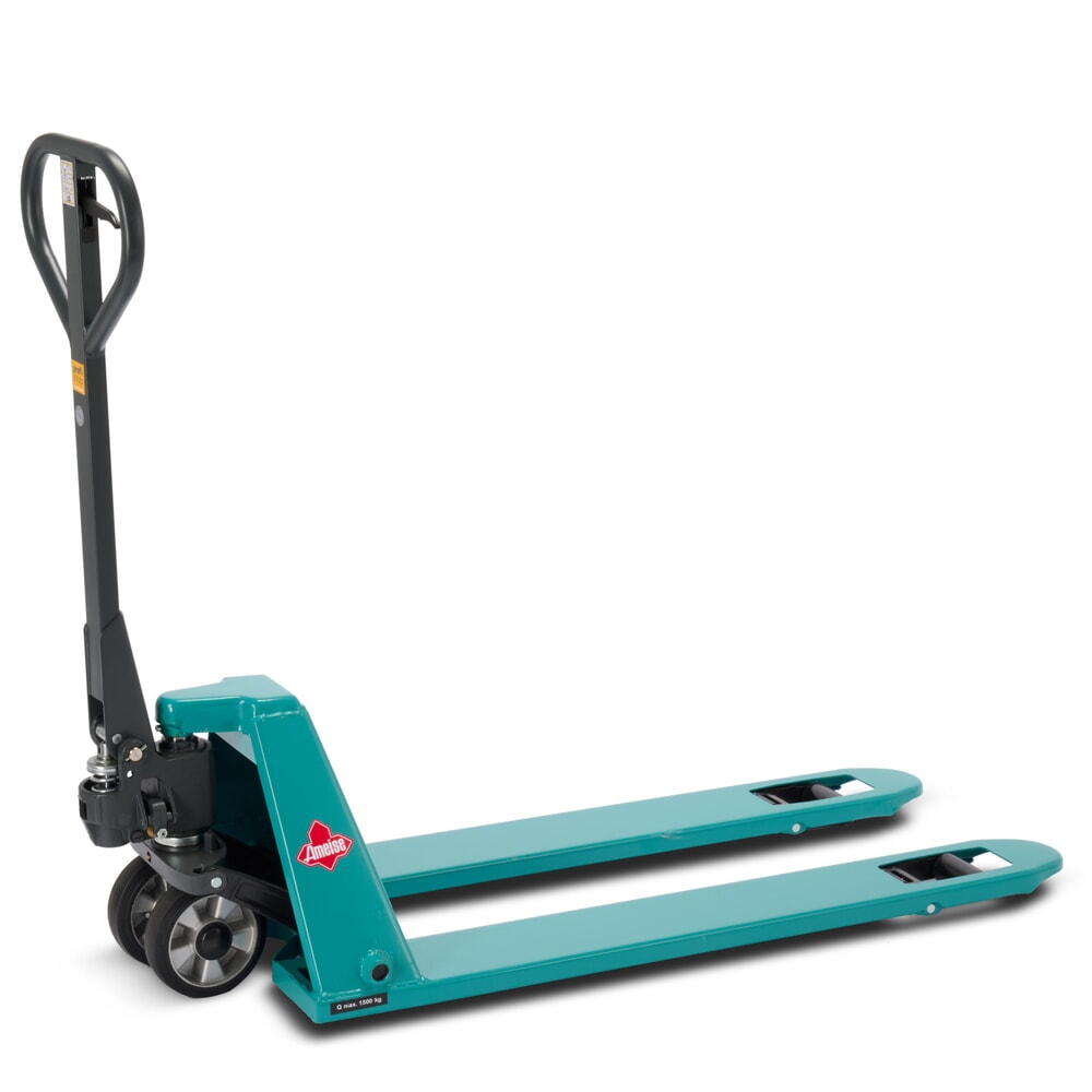 Obrázek produktu: Plochý paletový vozík Ameise® PTM 1.5 Low, nosnost 1 500 kg, délka vidlí 1 150 mm, plná pryž/polyuretan