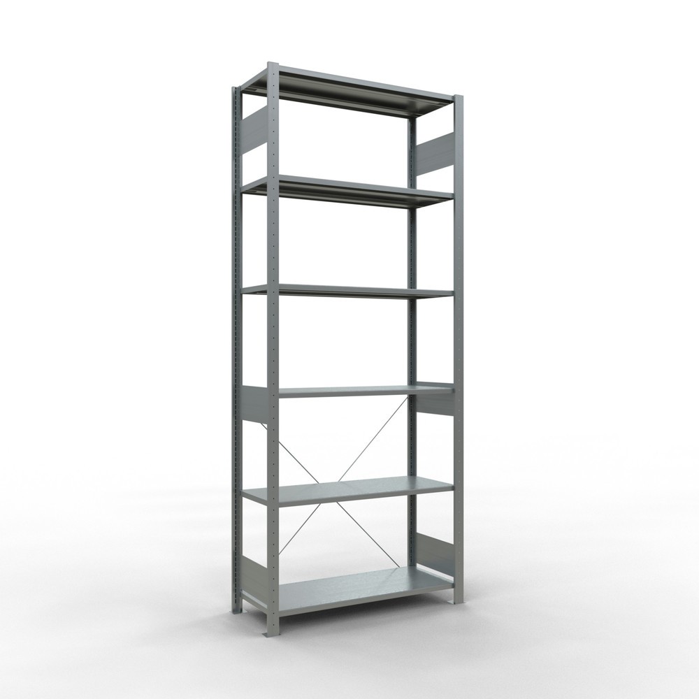 Obrázek produktu: Policový regál SCHULTE, pozink, nosnost police 150 kg, VxŠxH 2500 x 1060 x 436 mm
